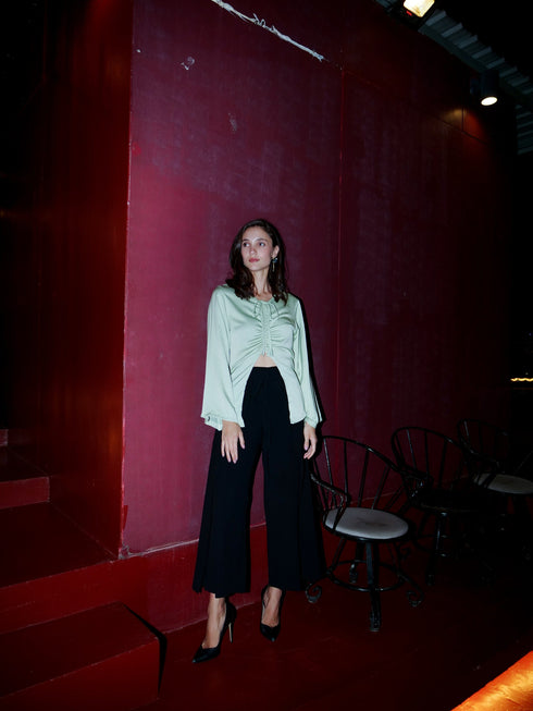 Silk Ruched Top